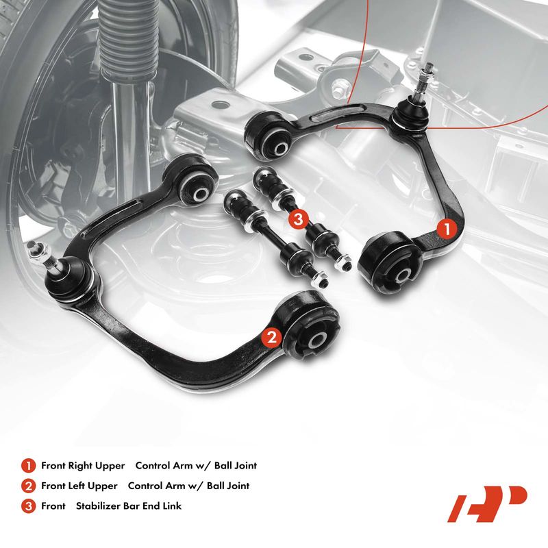 4x Front Control Arm Ball Joint Stabilizer Bar Link for Ford F-150 Lincoln RWD