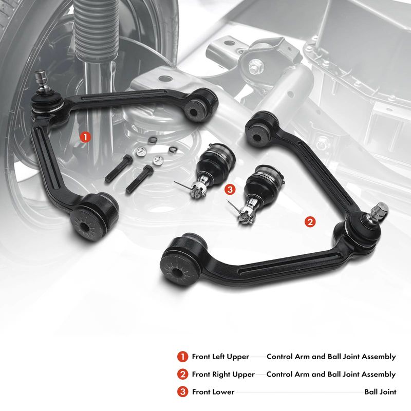 4x Front Control Arm with Ball Joint for Ford Ranger 1998-2011 Mazda B2500 B3000
