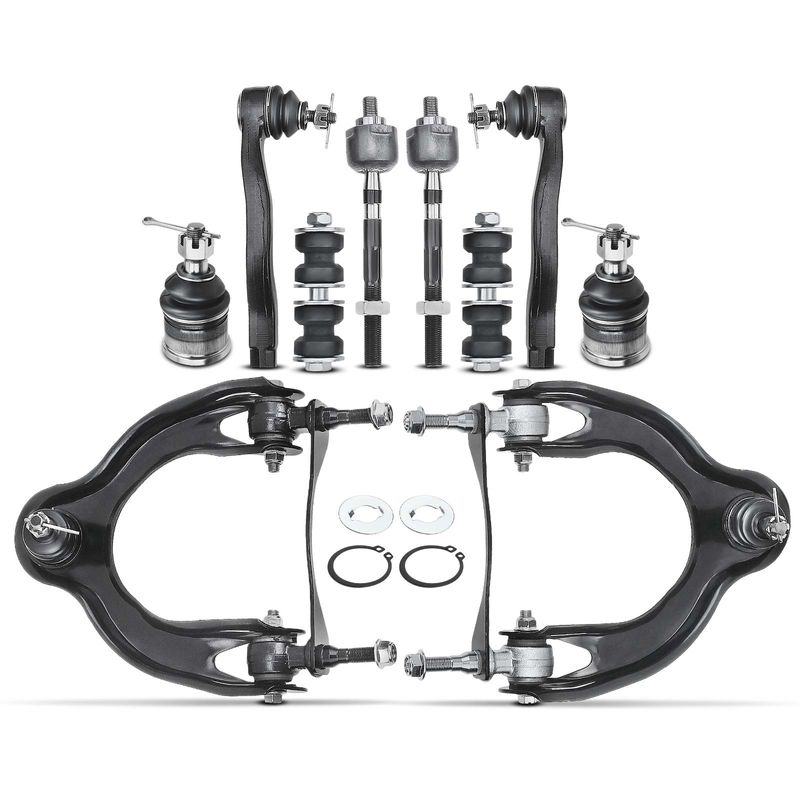 10x Front Control Arm Ball Joint Tie Rod Sway Bar for Honda Civic Acura Integra