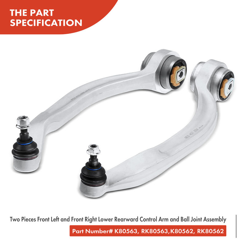 8x Front Control Arm with Ball Joint Stabilizer Bar Link for Audi A4 A6 VW