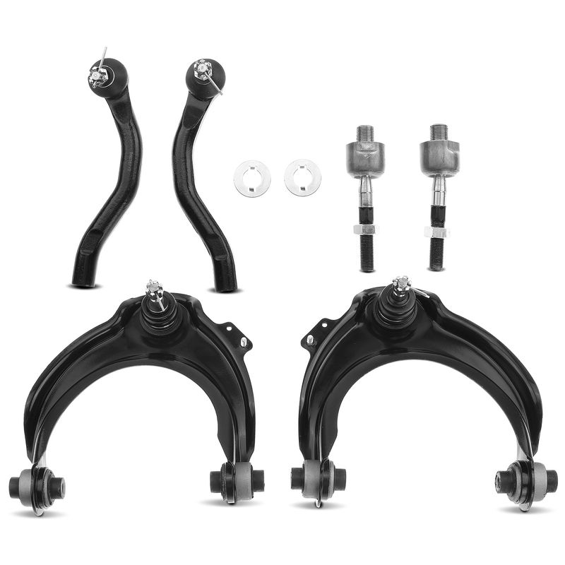 6x Front Upper Control Arm & Tie Rod End for Honda Accord 2003-2007 TSX 2.4L