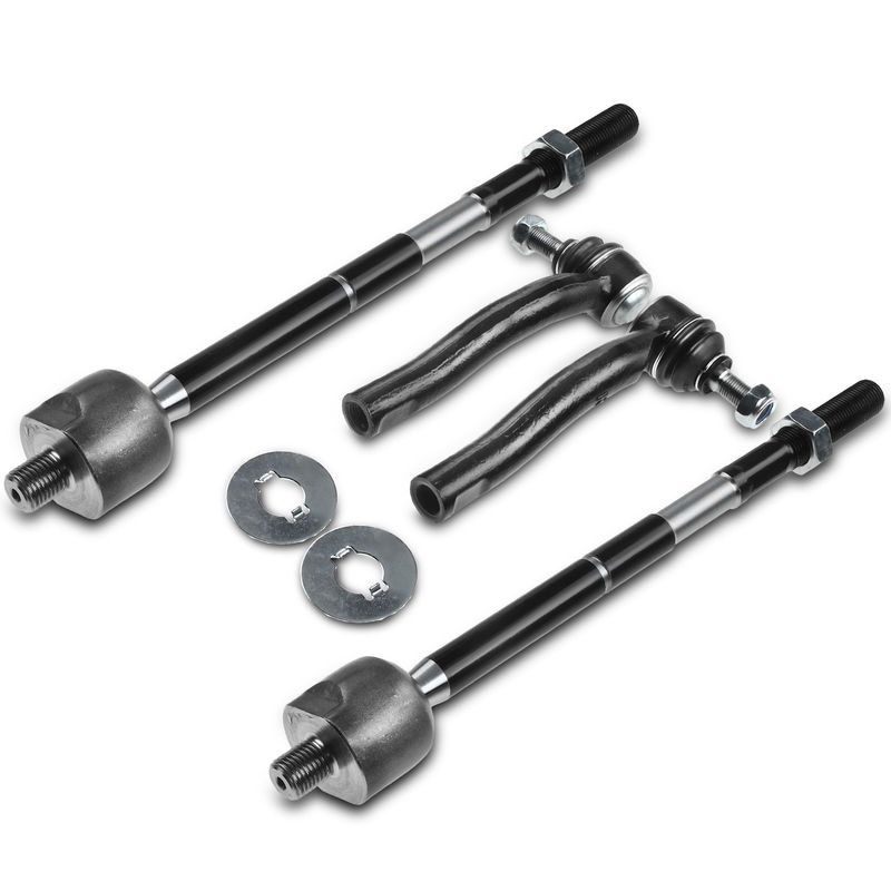 4x Inner & Outer Tie Rod End for Toyota Corolla 2003-2008 L4 1.8L