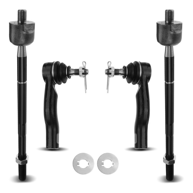 4x Inner & Outer Tie Rod End for Toyota RAV4 2001 2002 2003 L4 2.0L GAS