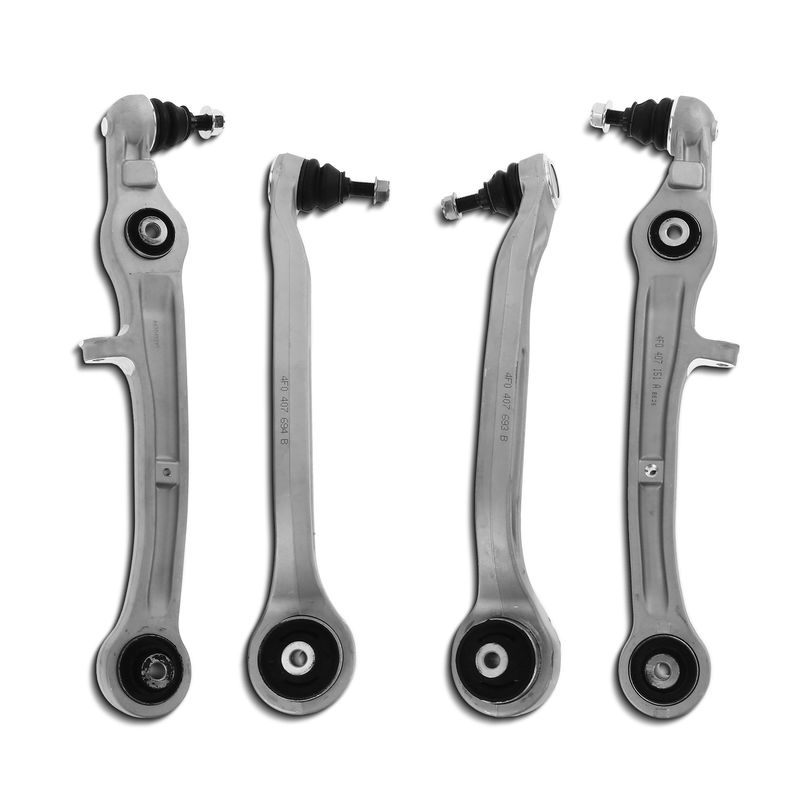 4x Front Lower Forward & Rearward Control Arm with Ball Joint for Audi A6 Quattro