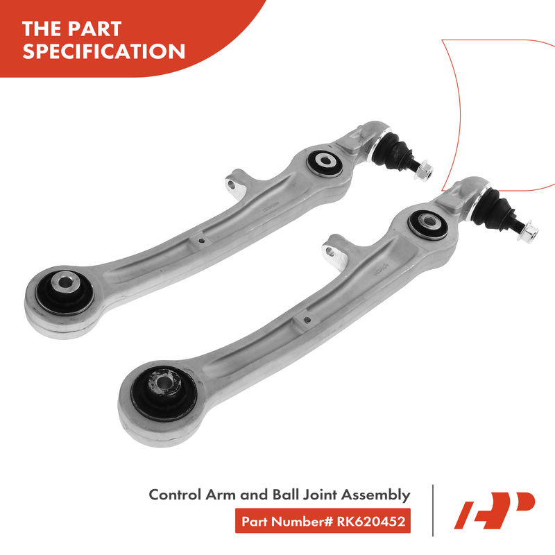 4x Front Lower Forward & Rearward Control Arm with Ball Joint for Audi A6 Quattro
