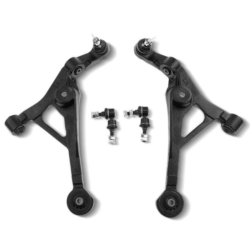 4x Front Control Arm with Ball Joints Stabilizer Bar Link for Chrysler Dodge
