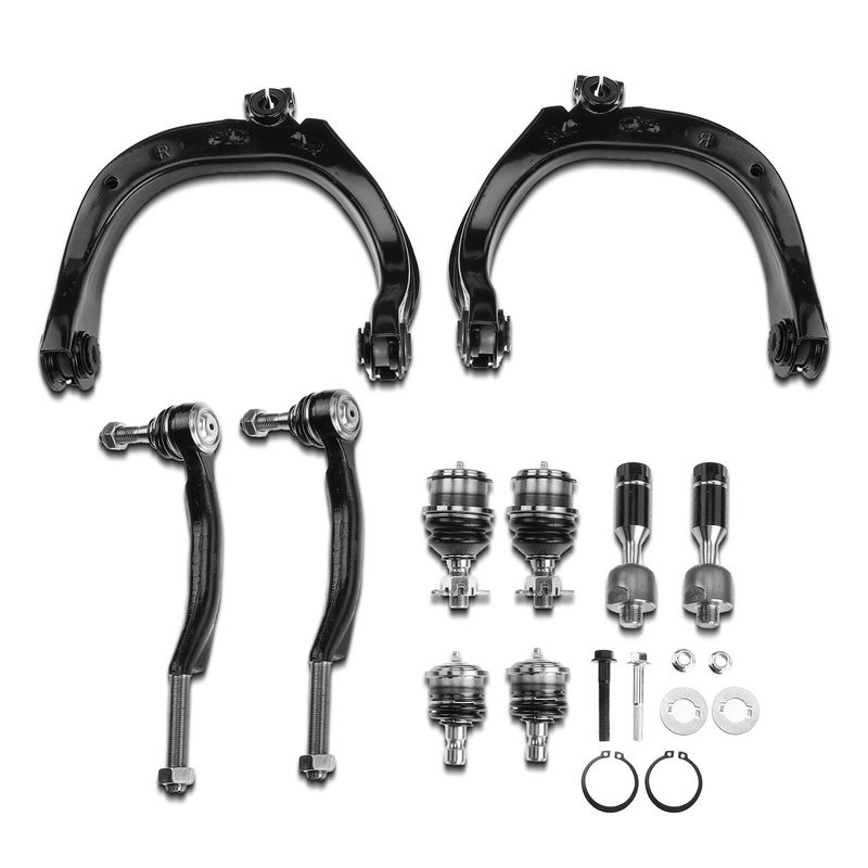 10x Front Control Arm with Ball Joint Tie Rod End for Chevy GMC Buick Isuzu Olds