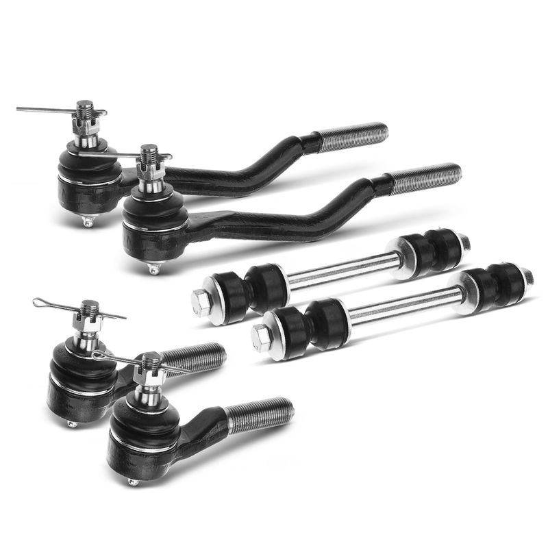 6x Front Stabilizer Sway Bar Link Tie Rod End for Nissan Frontier 1998-2004 2.4L