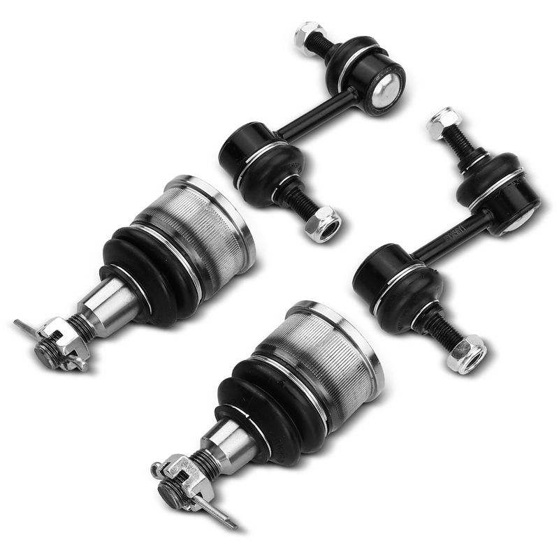 4x Front Stabilizer Bar Link & Ball Joint for Honda Accord 08-12 Crosstour Acura