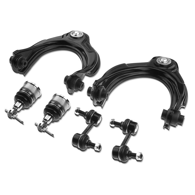 6x Front Upper Control Arm with Ball Joints Sway bar link for Honda Accord Acura