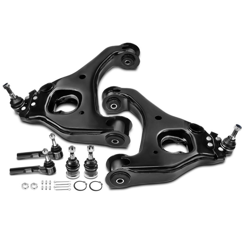 6x Front Control Arm Ball Joint Tie Rod End for Chevrolet Silverado 1500 GMC RWD