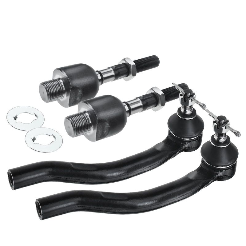 4x Inner & Outer Tie Rod End for Honda Accord 2008-2012 V6 3.5L L4 2.4L