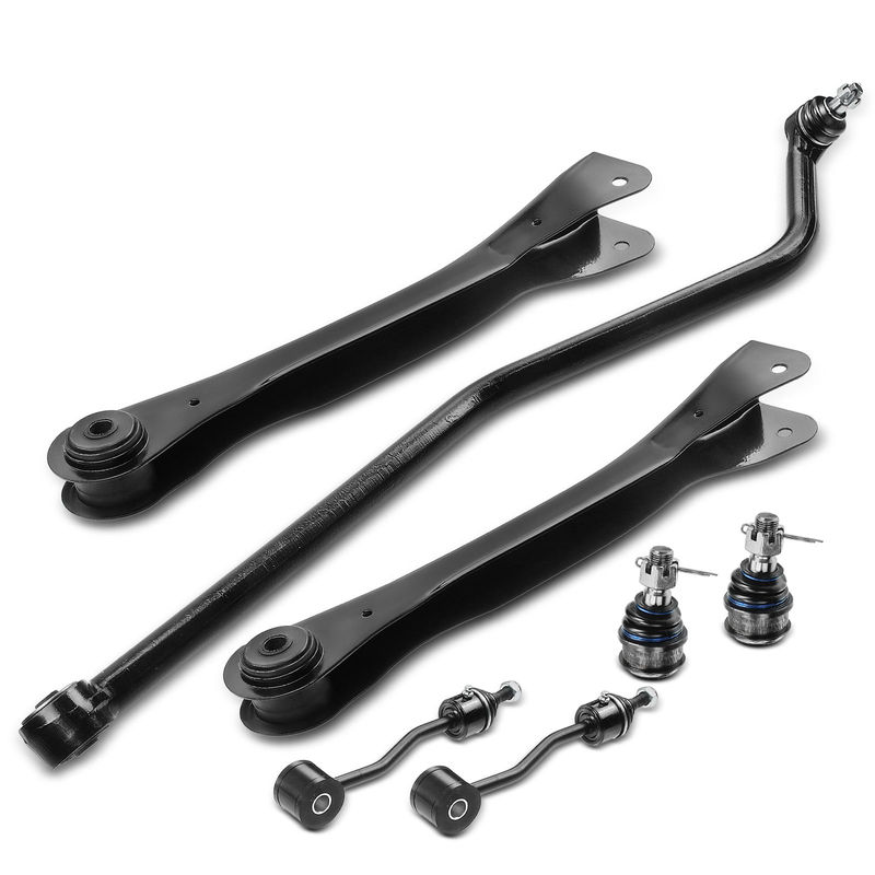 7x Front Control Arm & Ball Joint Assembly Sway Bar Link for Jeep TJ Wrangler 4WD