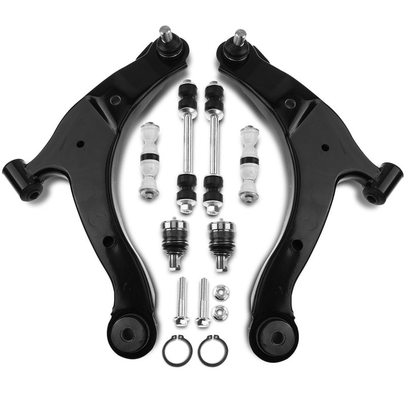 8x Front Control Arm with Ball Joints Stabilizer Bar Link for Dodge Plymouth