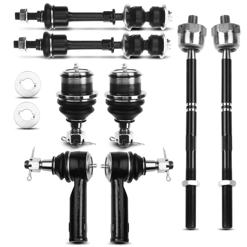 8x Front Sway Bar Link & Tie Rod End & Ball Joint for Ford F-150 2005-2006 4WD