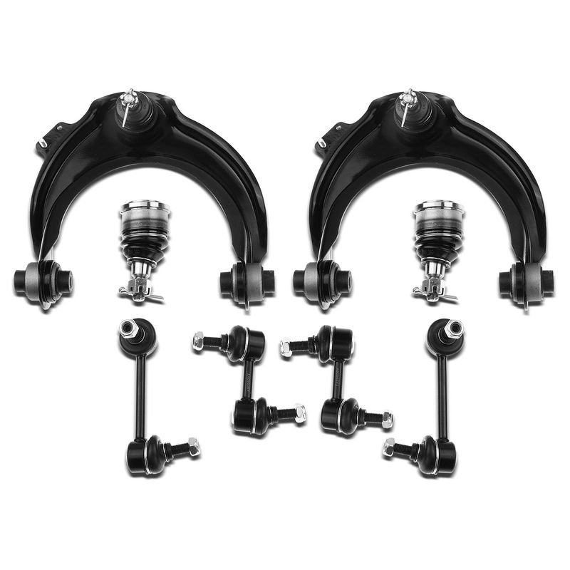 8x Front & Rear Control Arm with Ball Joint Sway Bar Link for Honda Accord 03-07
