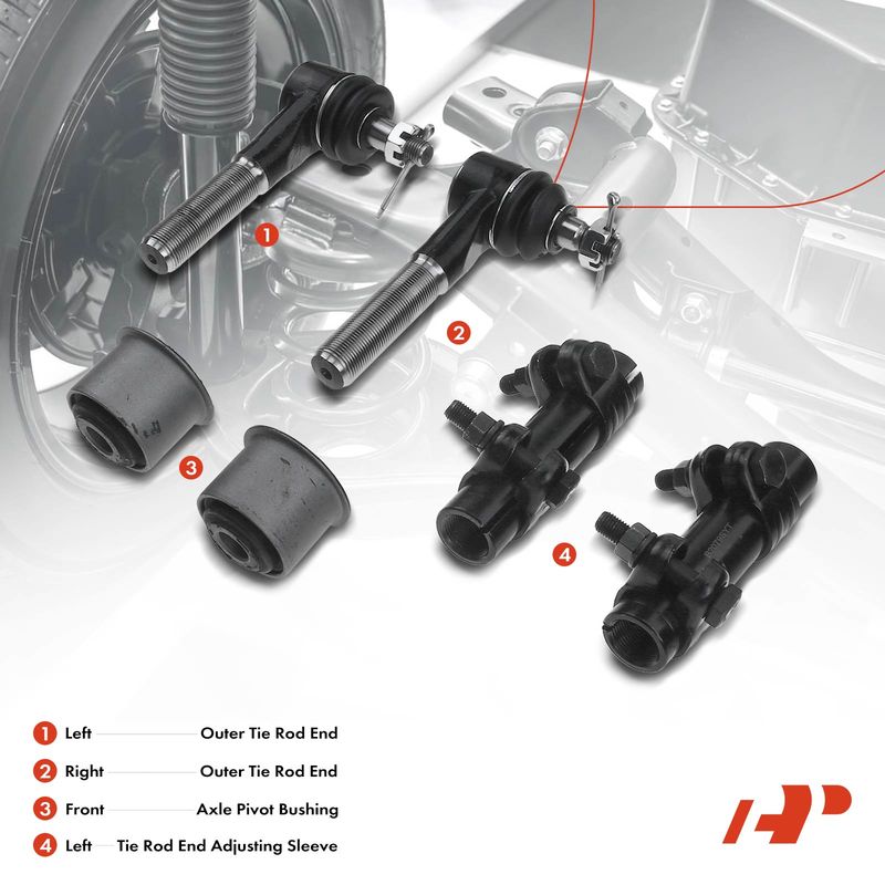 6x Outer Tie Rod End for Ford E-150 Club Wagon/Econoline/Econoline Club Wagon