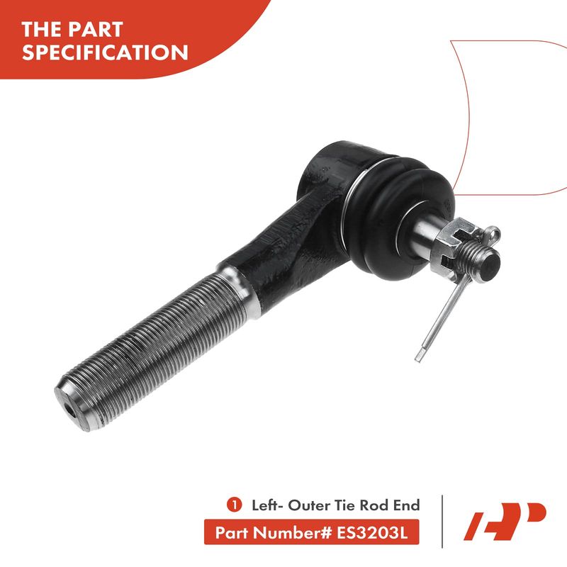 6x Outer Tie Rod End for Ford E-150 Club Wagon/Econoline/Econoline Club Wagon