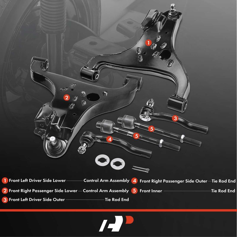 6x Front Lower Control Arm with Ball Joint for Nissan Titan 04-15 Armada Infiniti