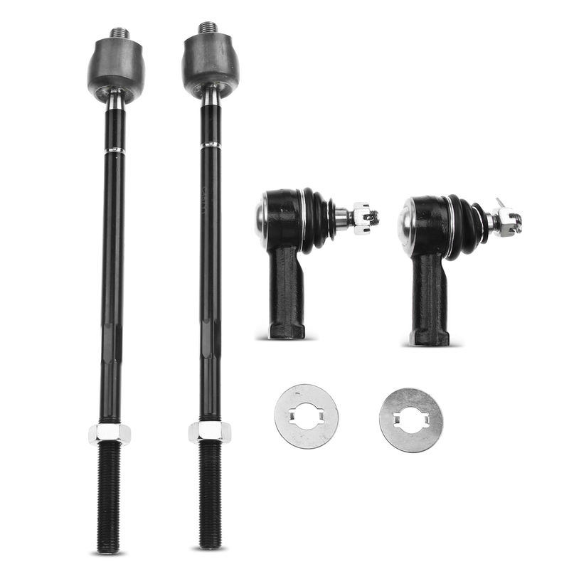 4x Inner & Outer Tie Rod End for Chrysler Sebring Dodge Stratus Mitsubishi Galant