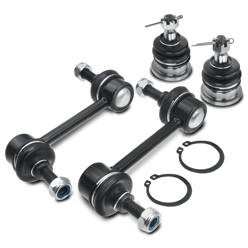 4x Rear Stabilizer Bar Link & Front Upper Ball Joint for Acura RL 1996-2004 3.5L