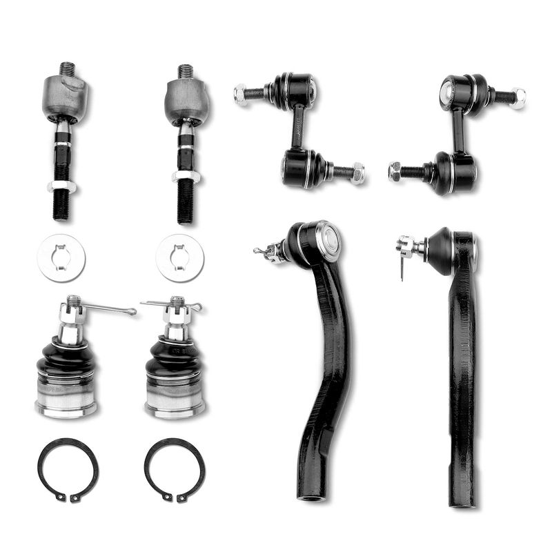 8x Front Ball Joint Sway Bar Links Inner & Outer Tie Rods for Honda Accord 3.0L