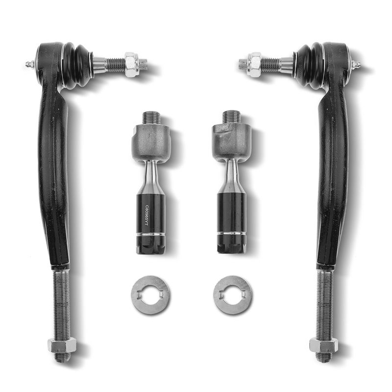4x Inner & Outer Tie Rod End for Buick Chevrolet SSR GMC Envoy Oldsmobile Isuzu