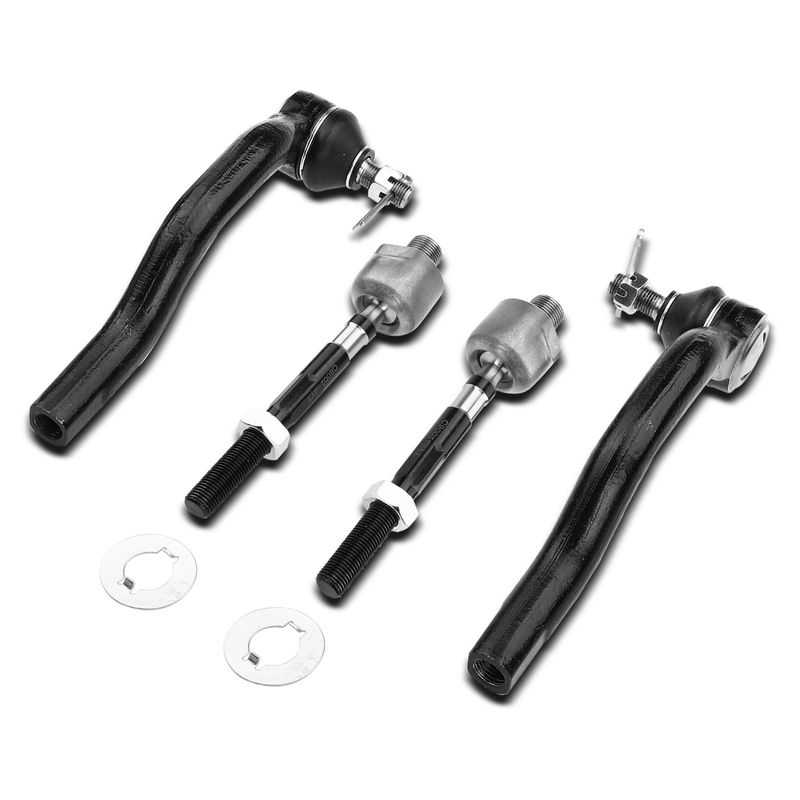 4x Inner & Outer Tie Rod Ends with Ball joints for Honda Civic 2006-2011 L4 1.8L