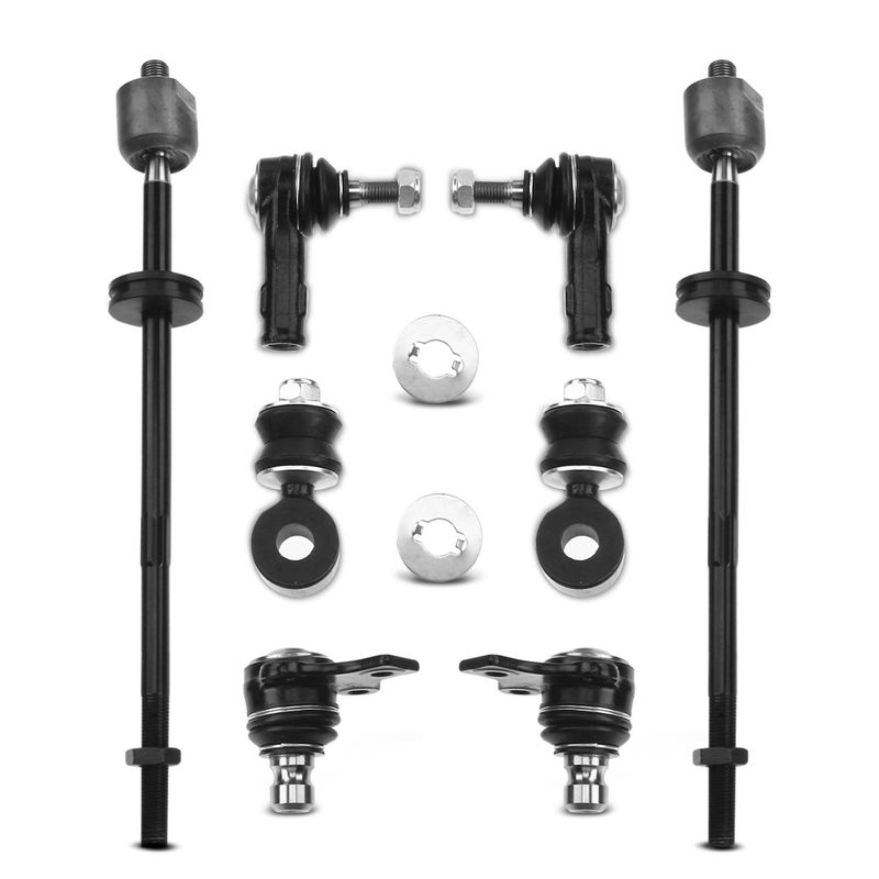 8x Front Stabilizer Bar Link with Ball Joint Tie Rod End for VW Jetta 88-90