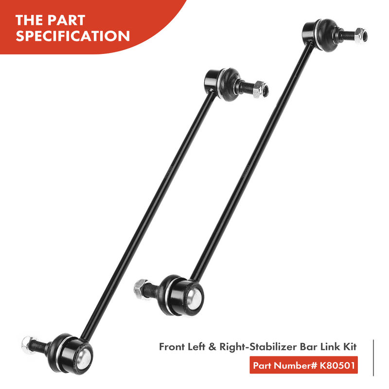 4x Front & Rear Stabilizer Bar Link Kit for Volvo S60 01-09 S80 V70 XC70 04-14