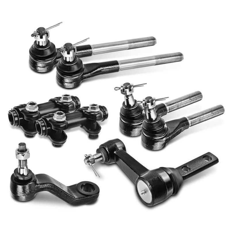 8x Pitman Idler Arm Inner & Outer Tie Rod End for Dodge Ram 2500 3500 00-02 1500
