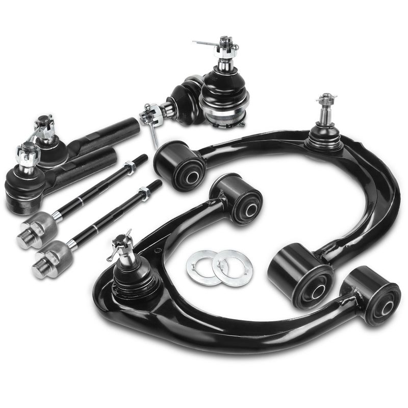 8x Front Control Arm with Ball Joint Tie Rod End for Toyota FJ Cruiser 2007-2009