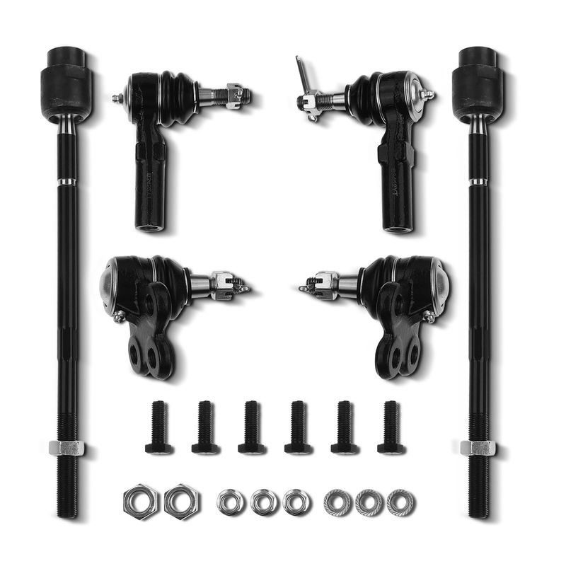 6x Front Inner & Outer Tie Rod Ends with Ball Joints for Cadillac Deville