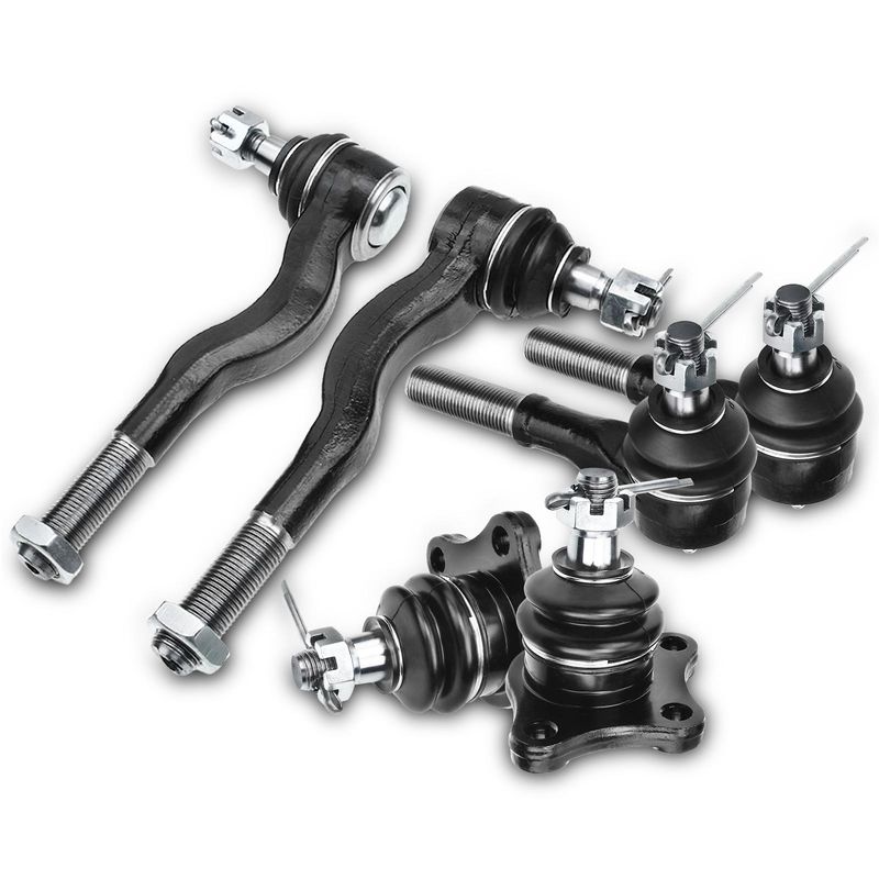 6x Inner & Outer Tie Rod End with Front Ball Joint for Mitsubishi Montero 92-00