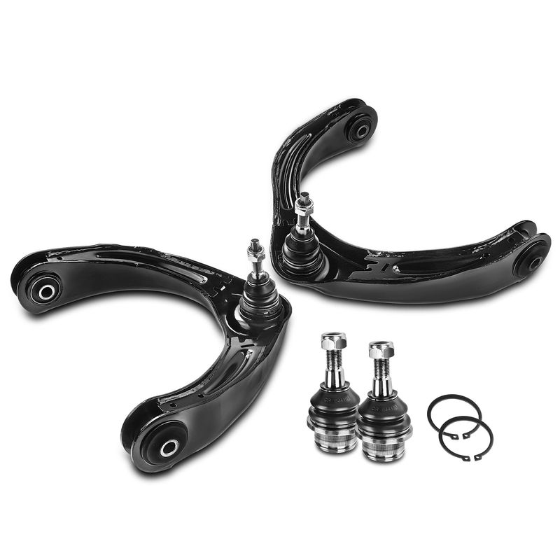 4x Front Lower & Upper Control Arm with Ball Joint for Dodge Ram 1500 2006-2008