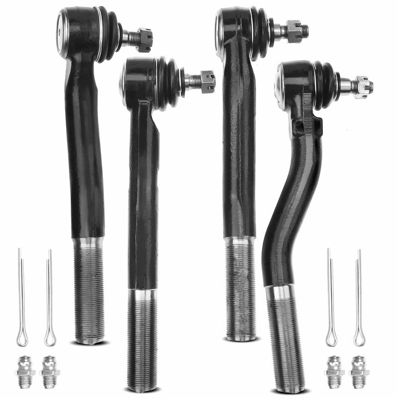 4x Lower & Upper Outer Steering Tie Rod End for Jeep Grand Cherokee 1999-2004