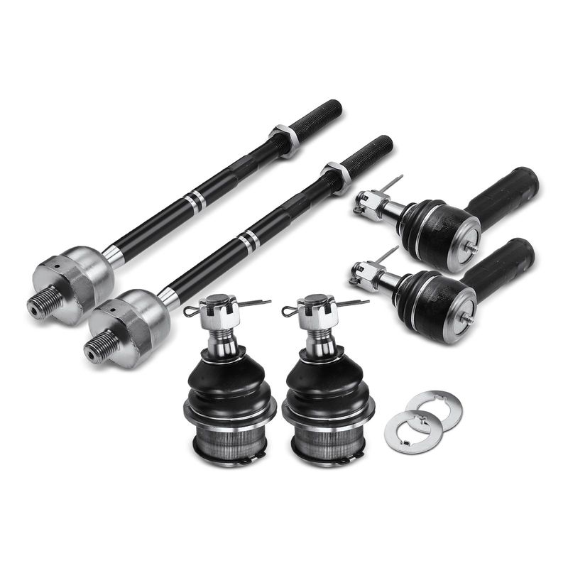 6x Inner & Outer Tie Rod End & Front Ball Joint for Ford F-150 2004-2006 4WD