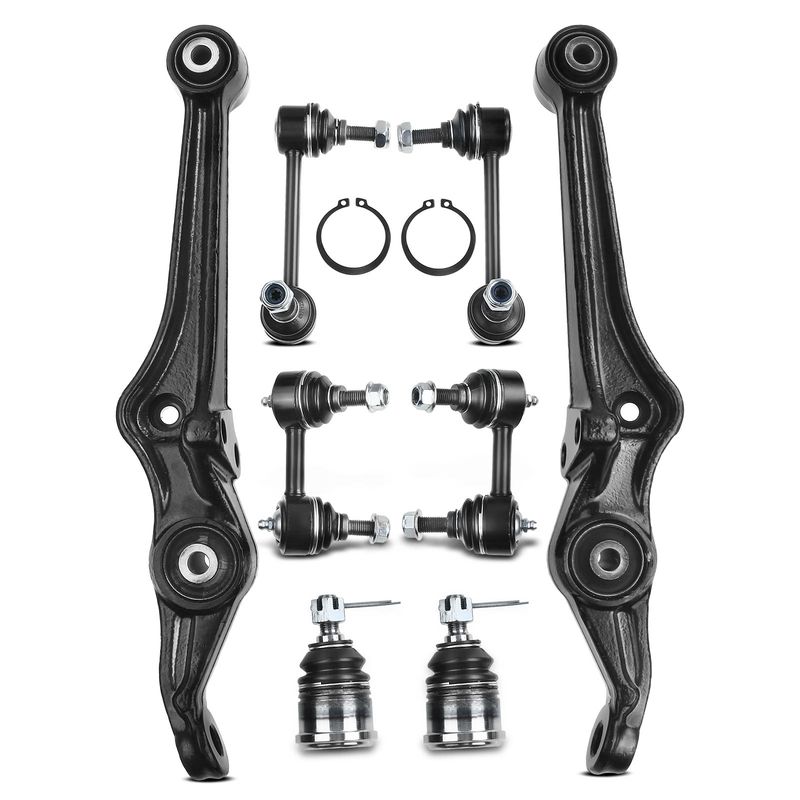 8x Front & Rear Control Arm with Ball Joint Sway Bar Link for Honda Accord 98-02