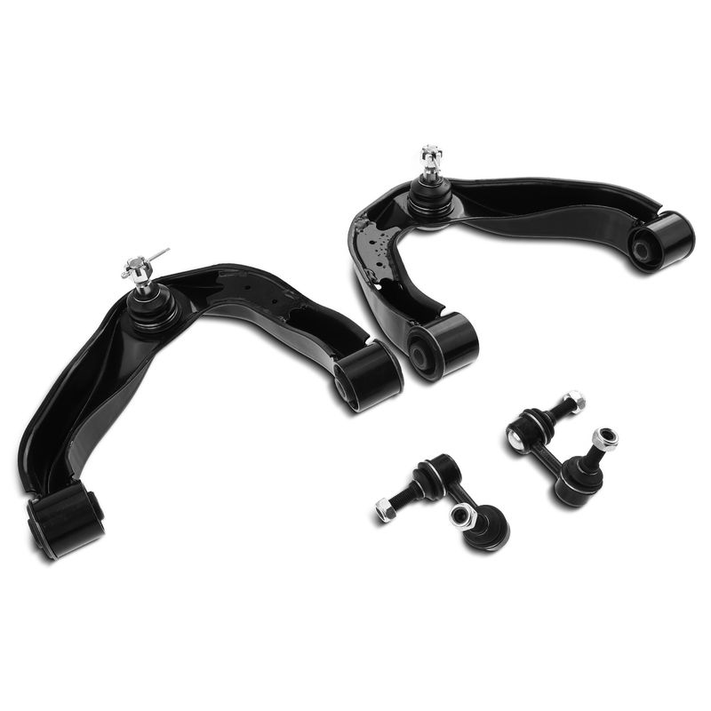 4x Front Upper Control Arm with Ball Joint Stabilizer Bar Link for Nissan Xterra