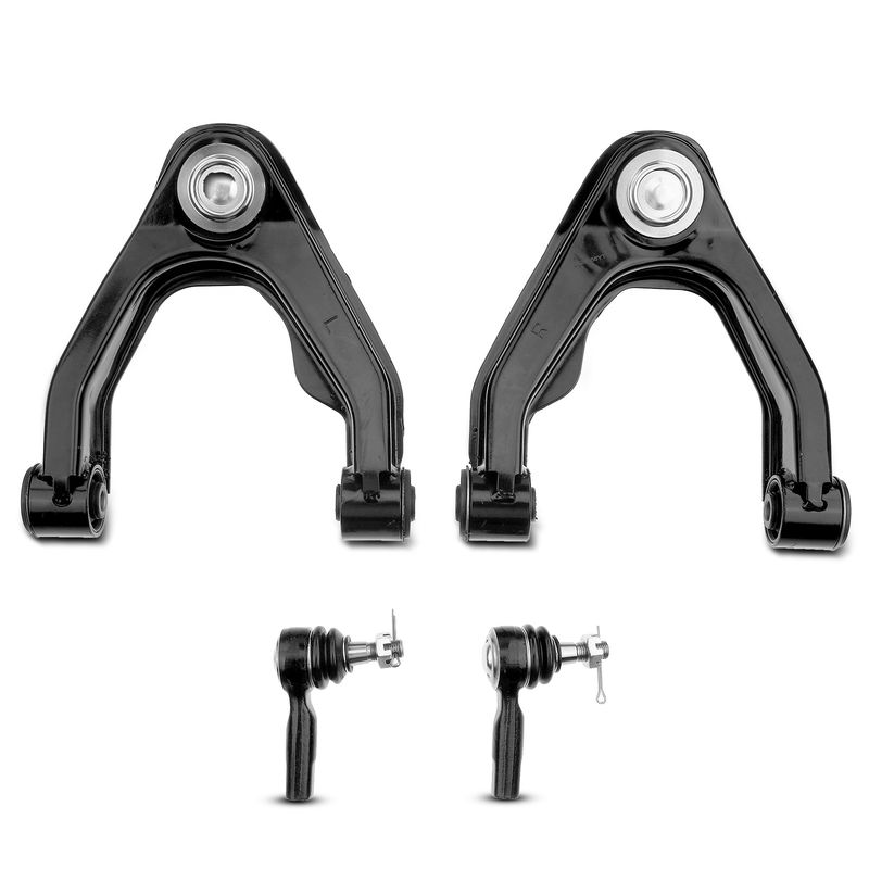 4x Front Control Arm with Ball Joint Tie Rod End for Nissan Frontier 98-04 Xterra