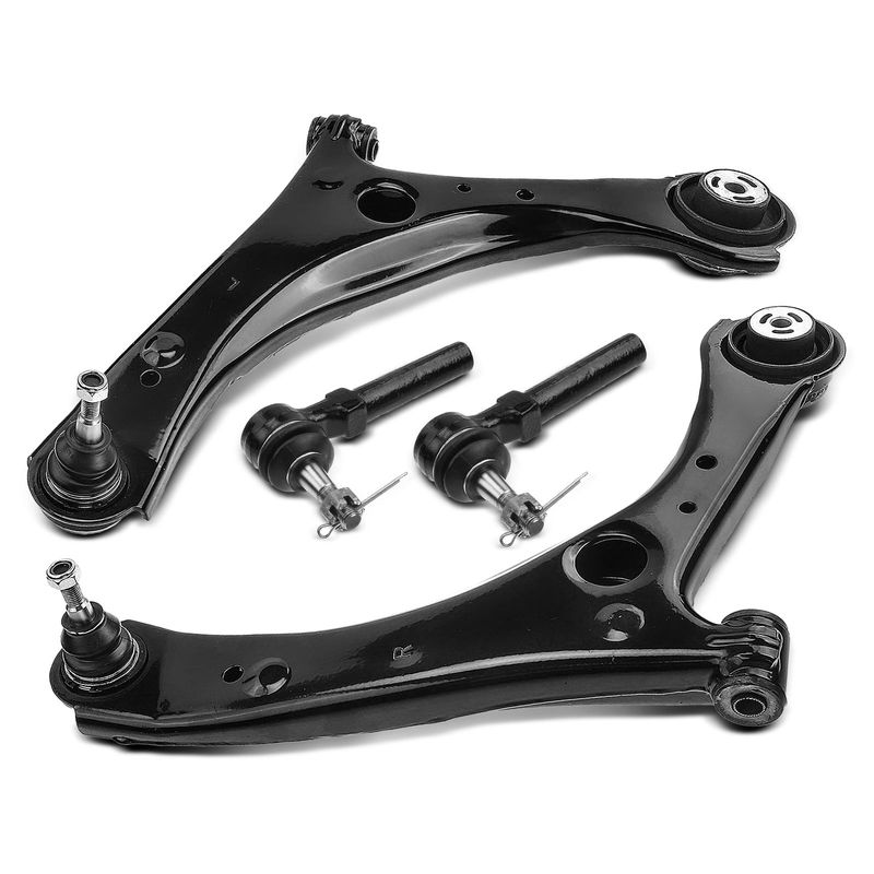 4x Front Lower Control Arm & Tie Rod End for Chrysler Town & Country 08-16 Dodge