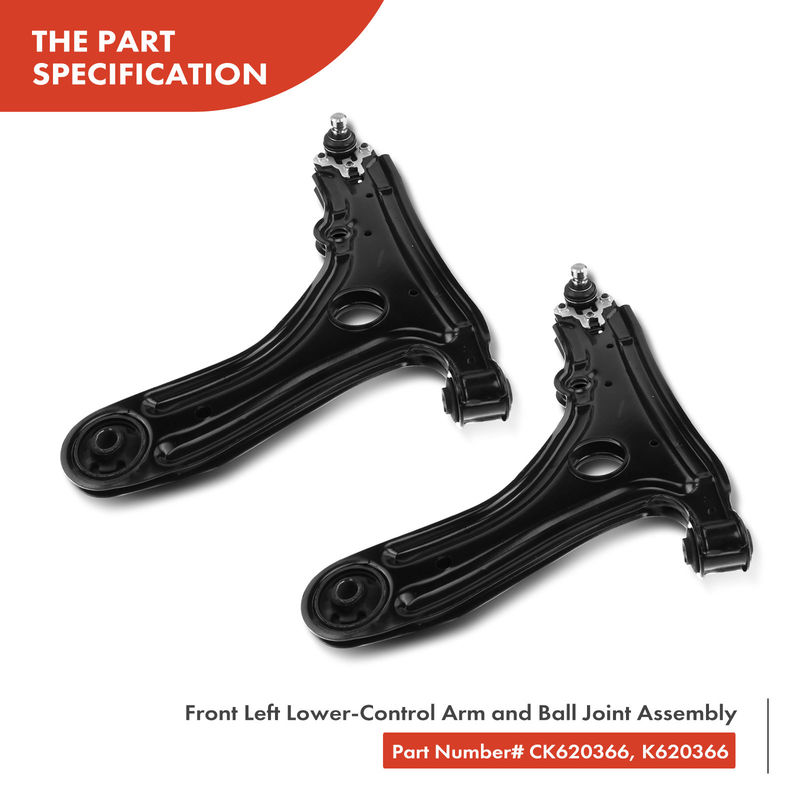 4x Front Lower Control Arm with Ball Joint for Volkswagen Jetta Golf 93-99 Cabrio