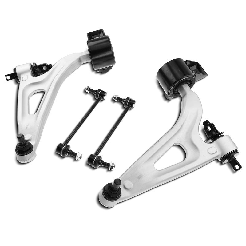 4x Front Control Arm with Ball Joint Stabilizer Bar Link for Ford Mercury