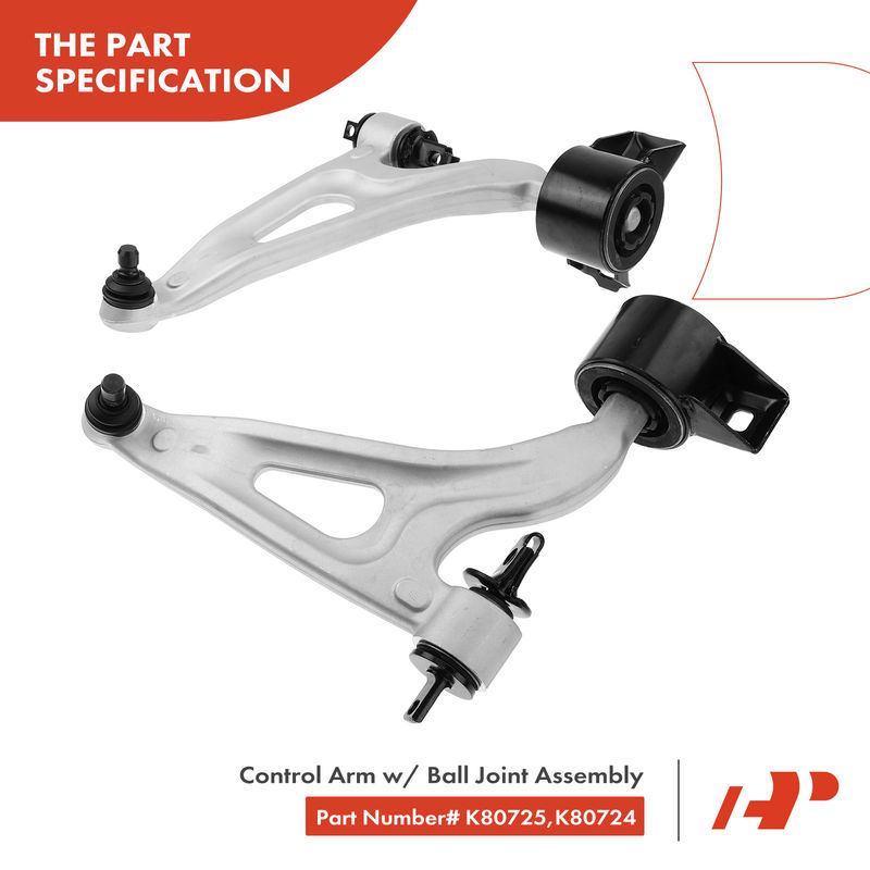 4x Front Control Arm with Ball Joint Stabilizer Bar Link for Ford Mercury
