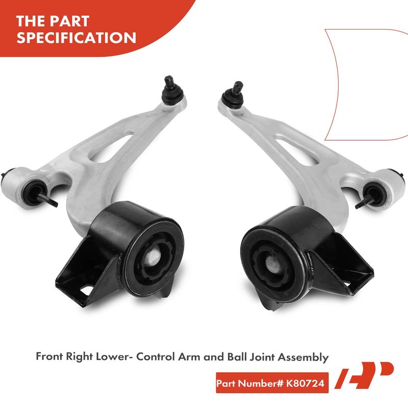 4x Front Control Arm & Ball Joint Assembly Tie Rod End for Ford Freestar Mercury