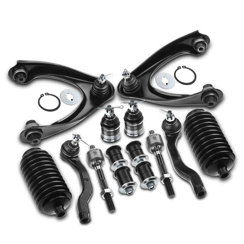 12x Front Control Arm with Ball Joint Sway Bar Link for Honda Civic 1996-2000