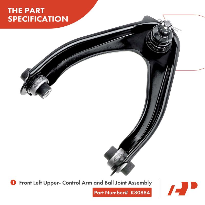 6x Front Upper Control Arm with Ball Joint Tie Rod End for Honda CR-V 1997-2001