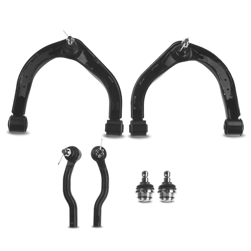 6x Front Control Arm with Ball Joint Tie Rod End for Nissan Titan Armada INFINITI