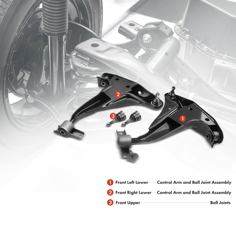 4x Front Control Arm & Ball Joint Assembly for Ford Explorer Mercury Mountaineer