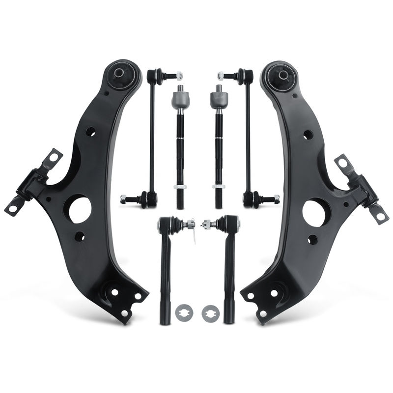 8x Front Control Arm Stabilizer Bar Link Tie Rod End for Toyota Sienna 2004-2010